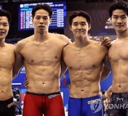 800m 김우민 금메달