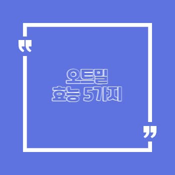 오트밀 효능 5가지