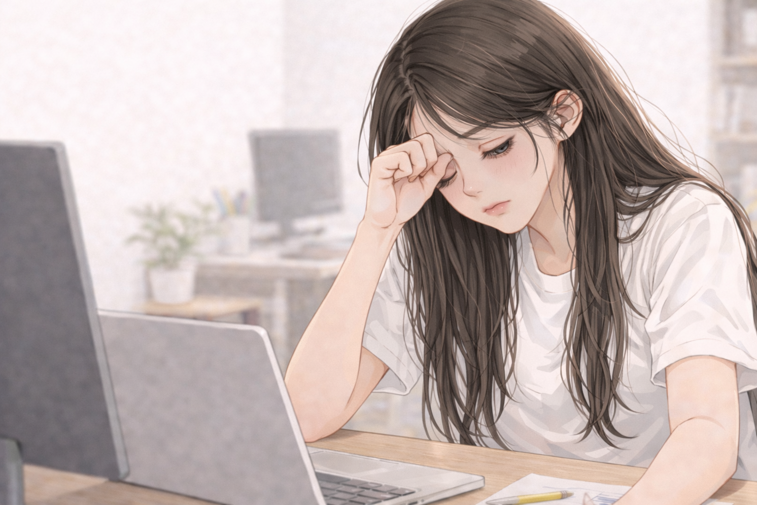 눈떨 림증상 - 피로와 수면 부족