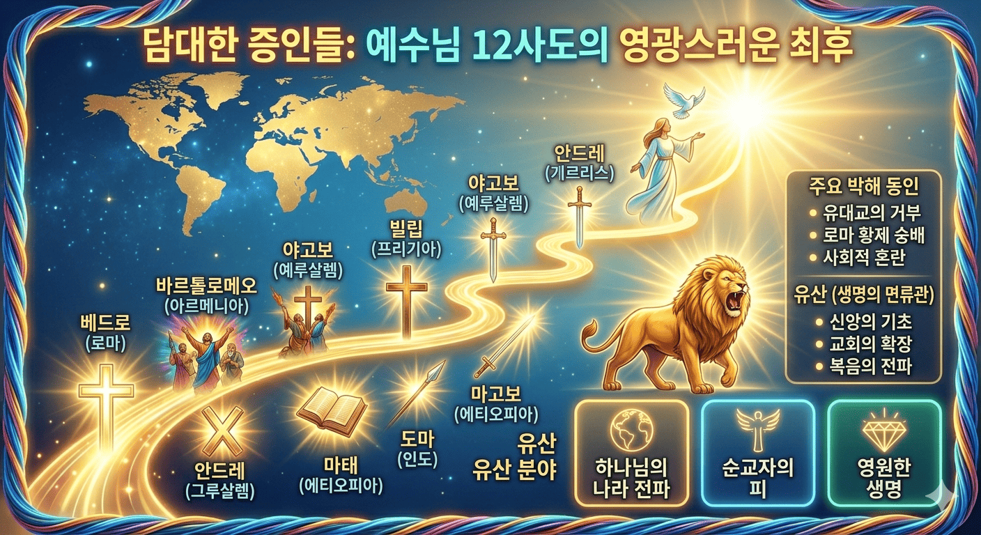 예수님의 12사도 그들의 담대한 최후