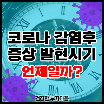 코로나 감염후 증상발현시기