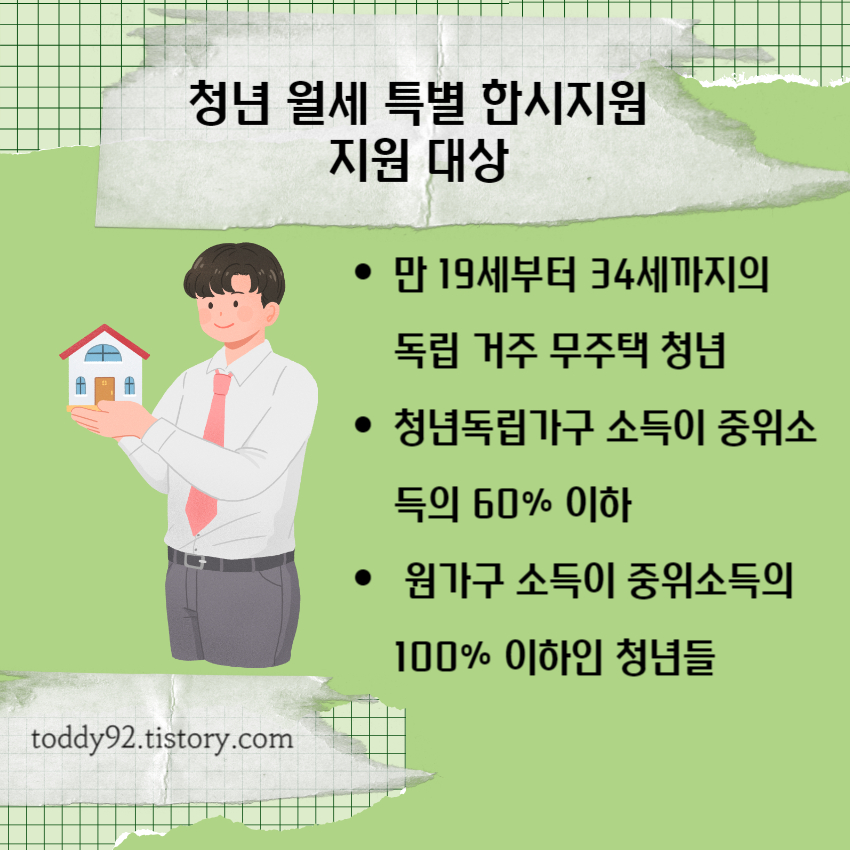 청년 월세 지원 대상