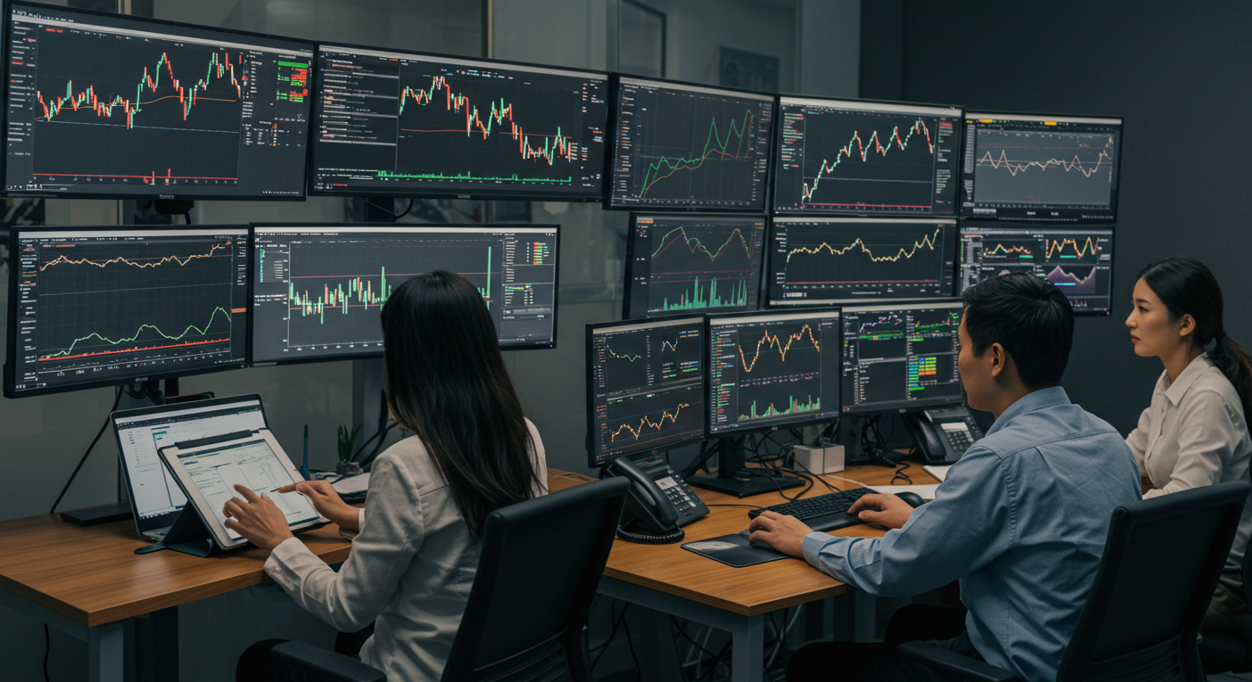 선물 매매 이미지(동양인)