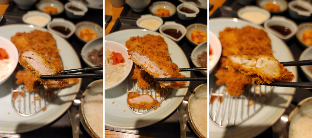 안심, 등심, 생선 돈까스