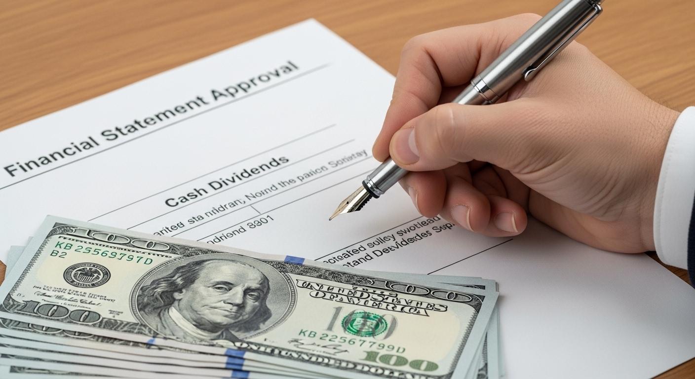 재무제표 승인 현금배당