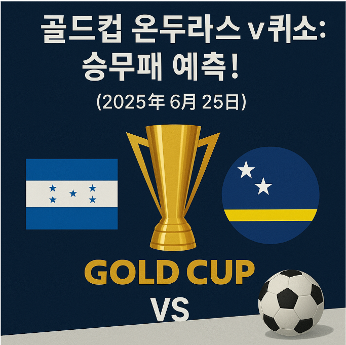 골드컵 온두라스 vs 퀴라소: 📊 심층 데이터 분석으로 승무패 예측! (2025년 6월 25일)