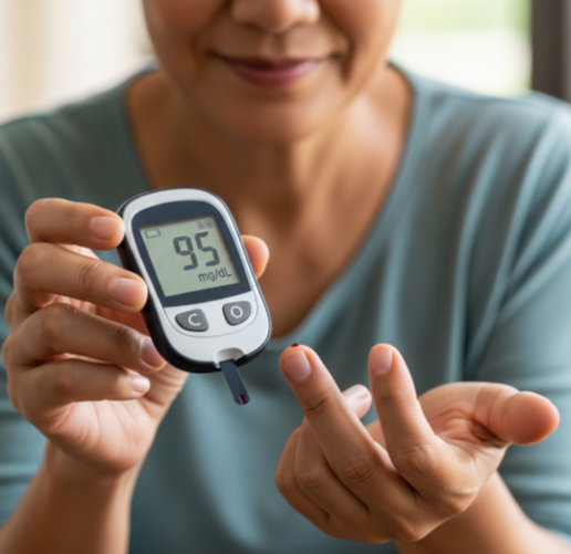 혈당 체크 사진