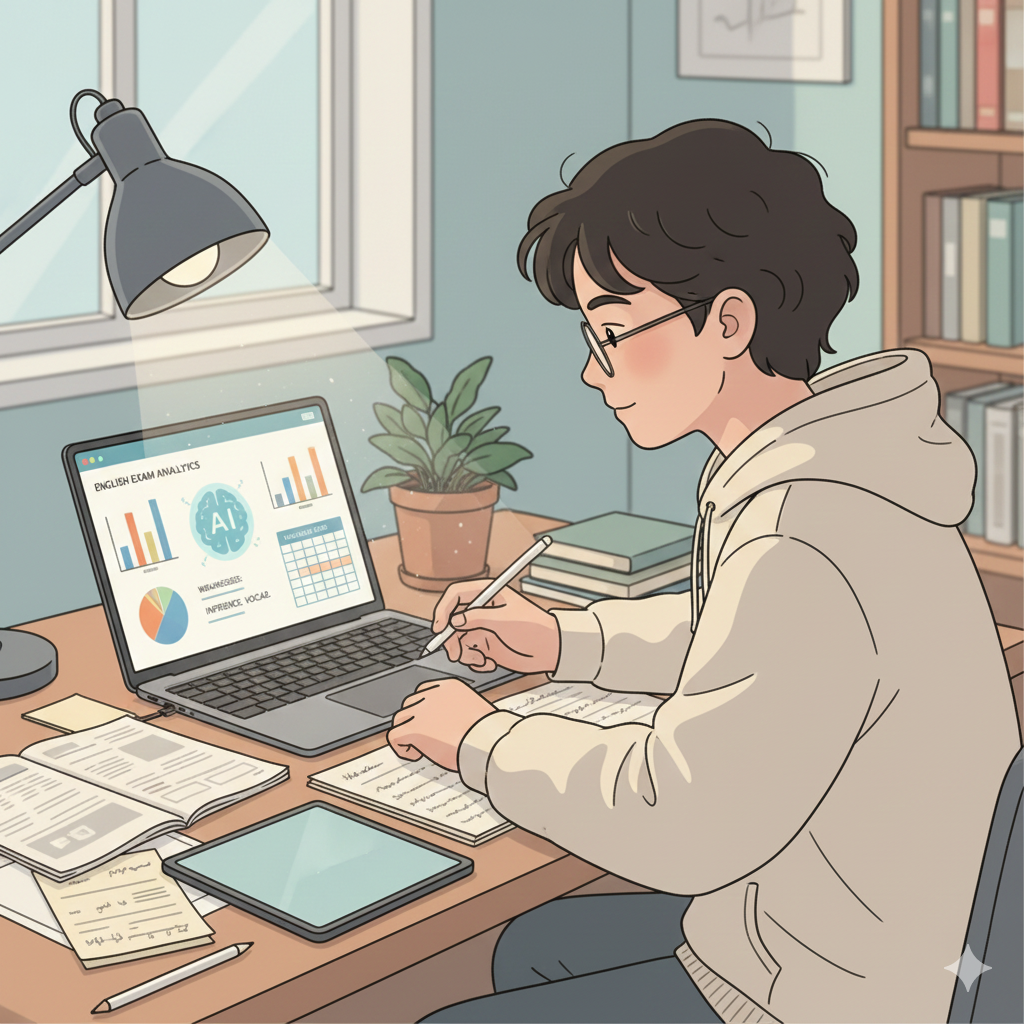 수능 준비 학생과 AI