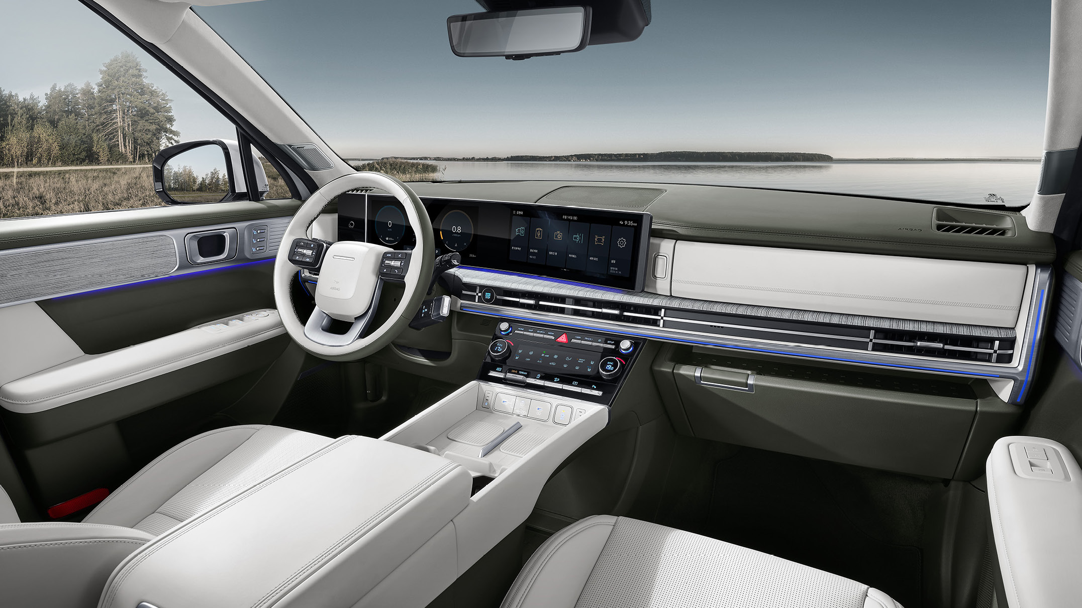 2024 싼타페 내부 디자인