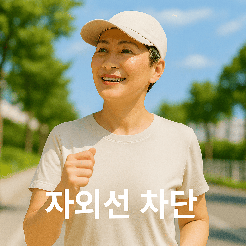 자외선 노출 &rarr; 콜라겐 파괴