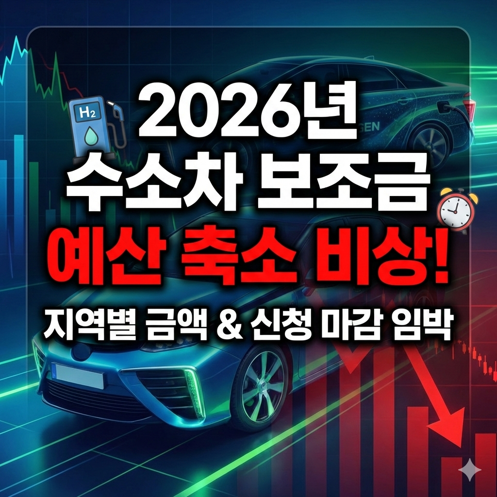 2026 수소차 보조금 축소 지역별 금액과 신청방법 완벽정리