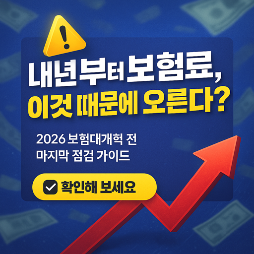 내년 보험료, 이것 때문에 오른다?|2026 보험대개혁 전 마지막 점검 가이드