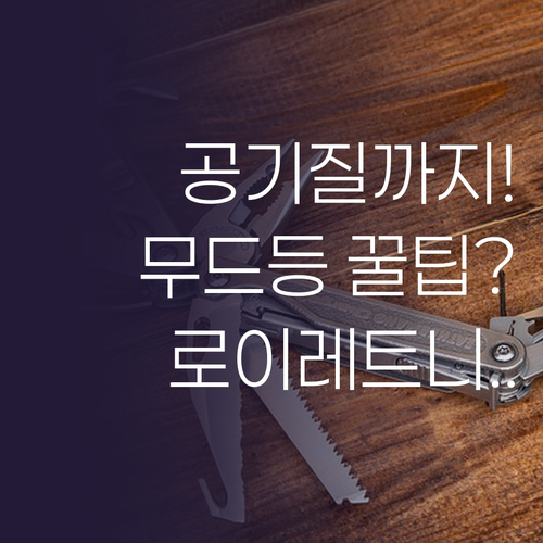 공기질 측정부터 무드등까지, 로이레트..