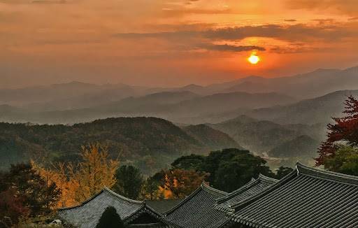 영주 부석사 일몰