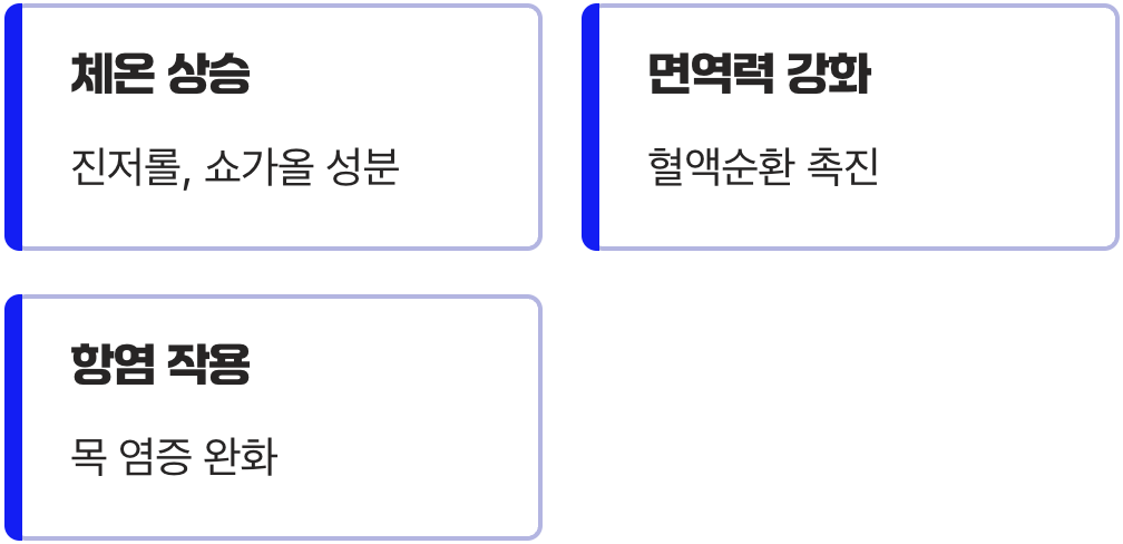 몸을 따뜻하게 데우는 알싸한 위로, 생강차