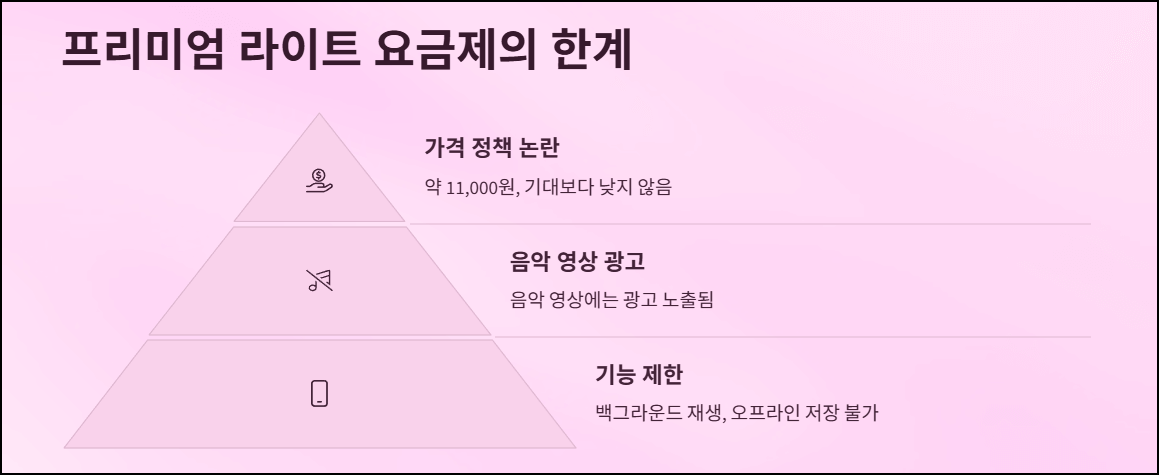 프리미엄 라이트 요금제의 한계