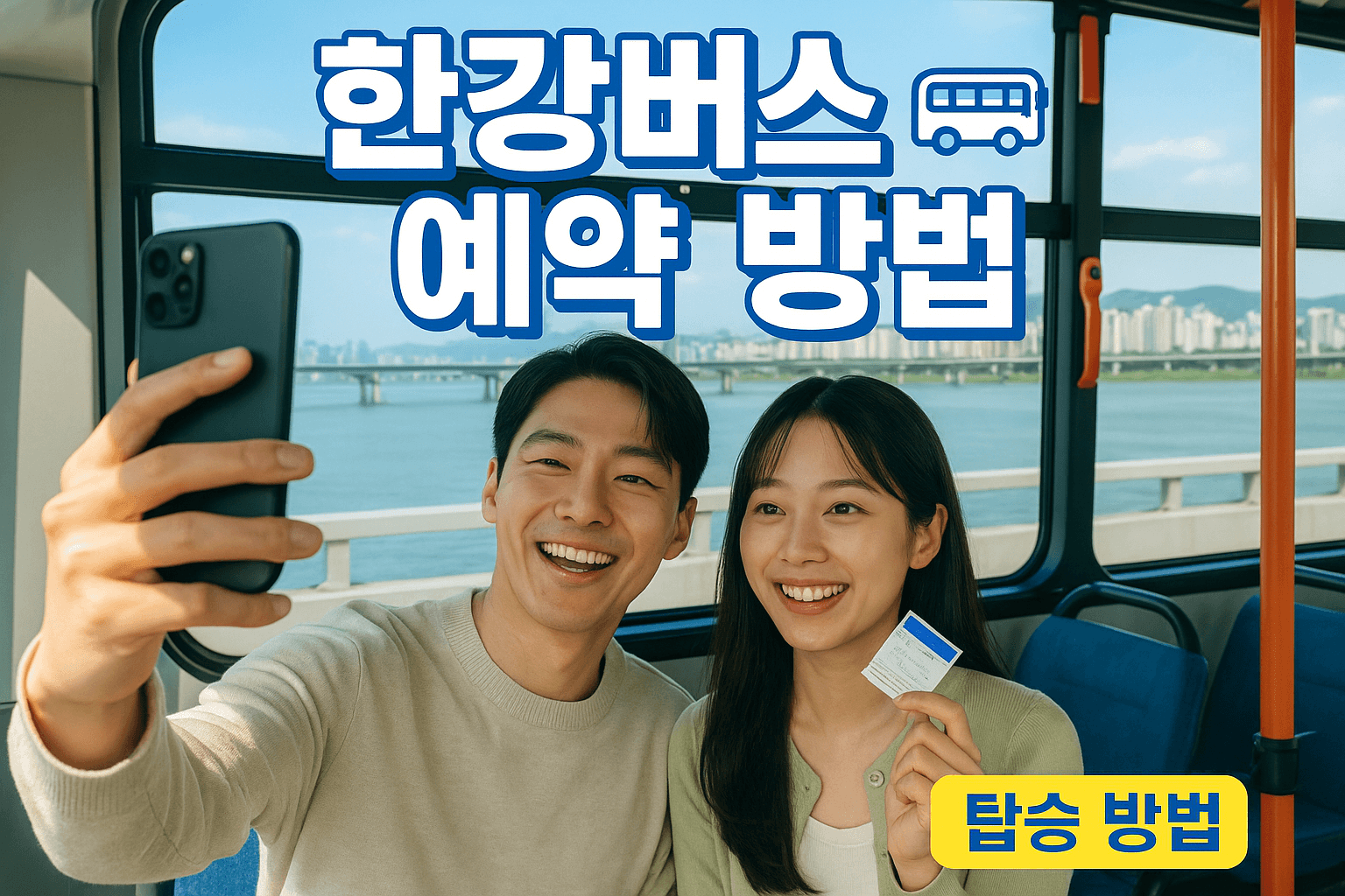 한강버스 예약 방법과 탑승 방법 총정리