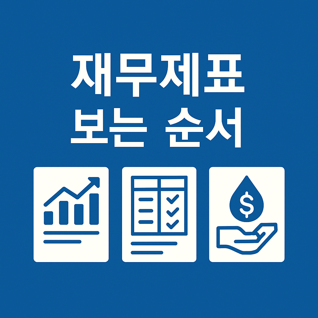 재무제표, 이렇게만 보면 됩니다! 왕초보 전용 1순위 체크법✅