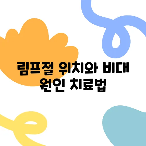 림프절 위치와 비대 원인 치료법