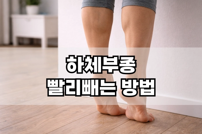 하체 부종 빨리 빼는 방법