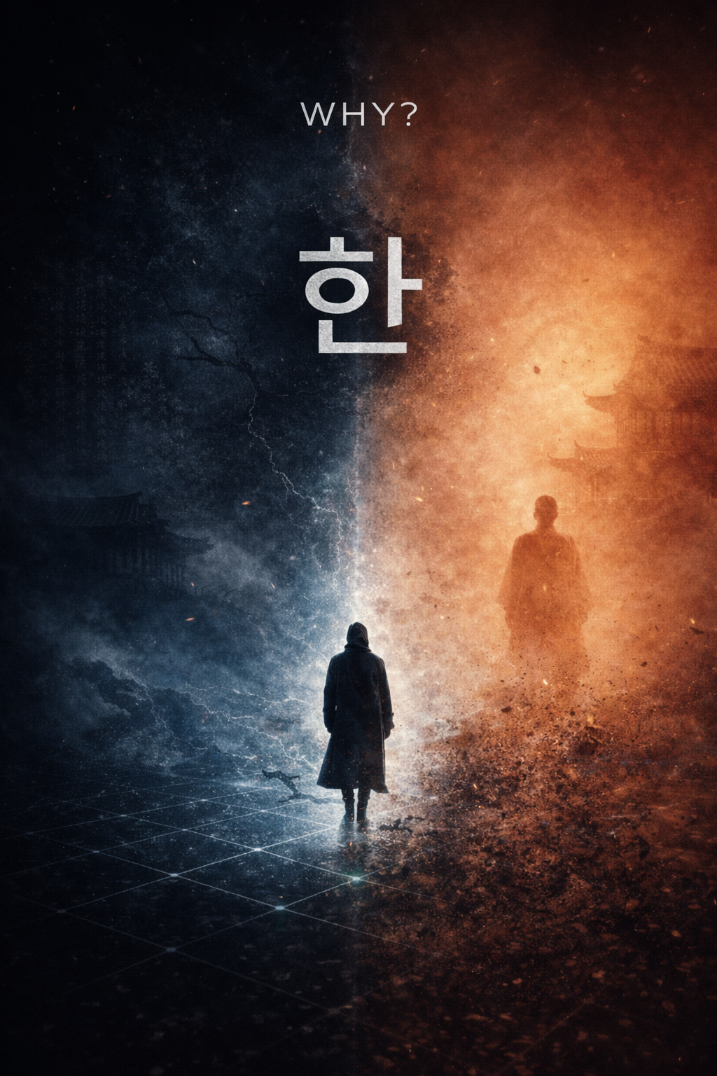 같은 고통인데 왜 ‘한’은 남고 사라지기도 할까 — 감정이 구조로 고정되는 조건과 사라지는 조건을 대비한 이미지 ❘ 감정 구조, 사회 시스템, AEP 프로파일러