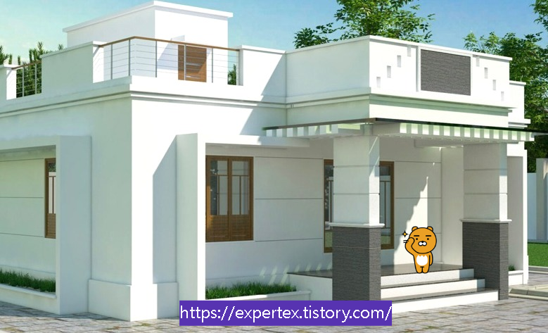 white facade
