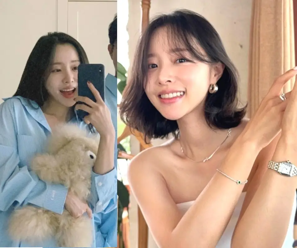 이솔이 단발 긴발 비교