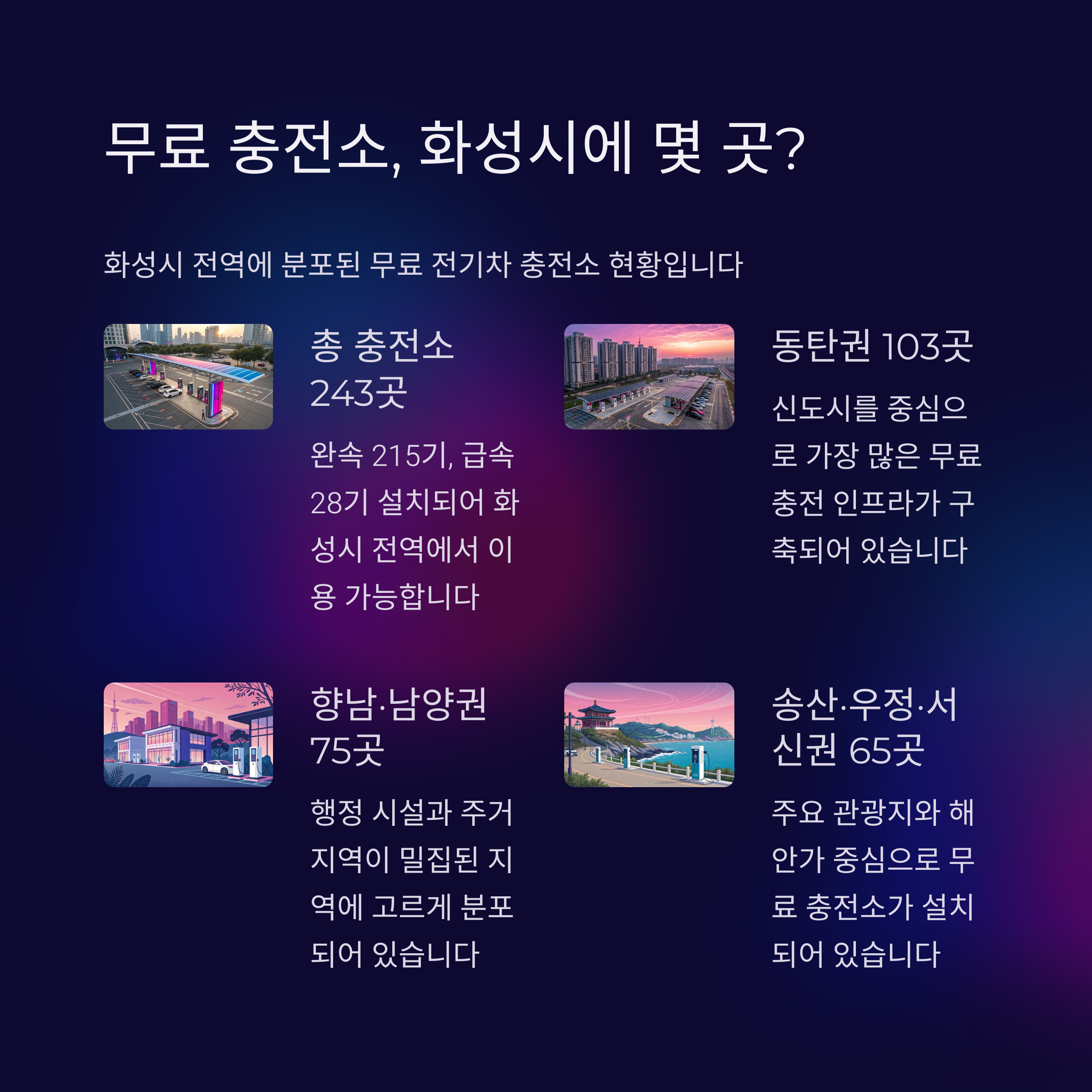 화성시 무료 충전소