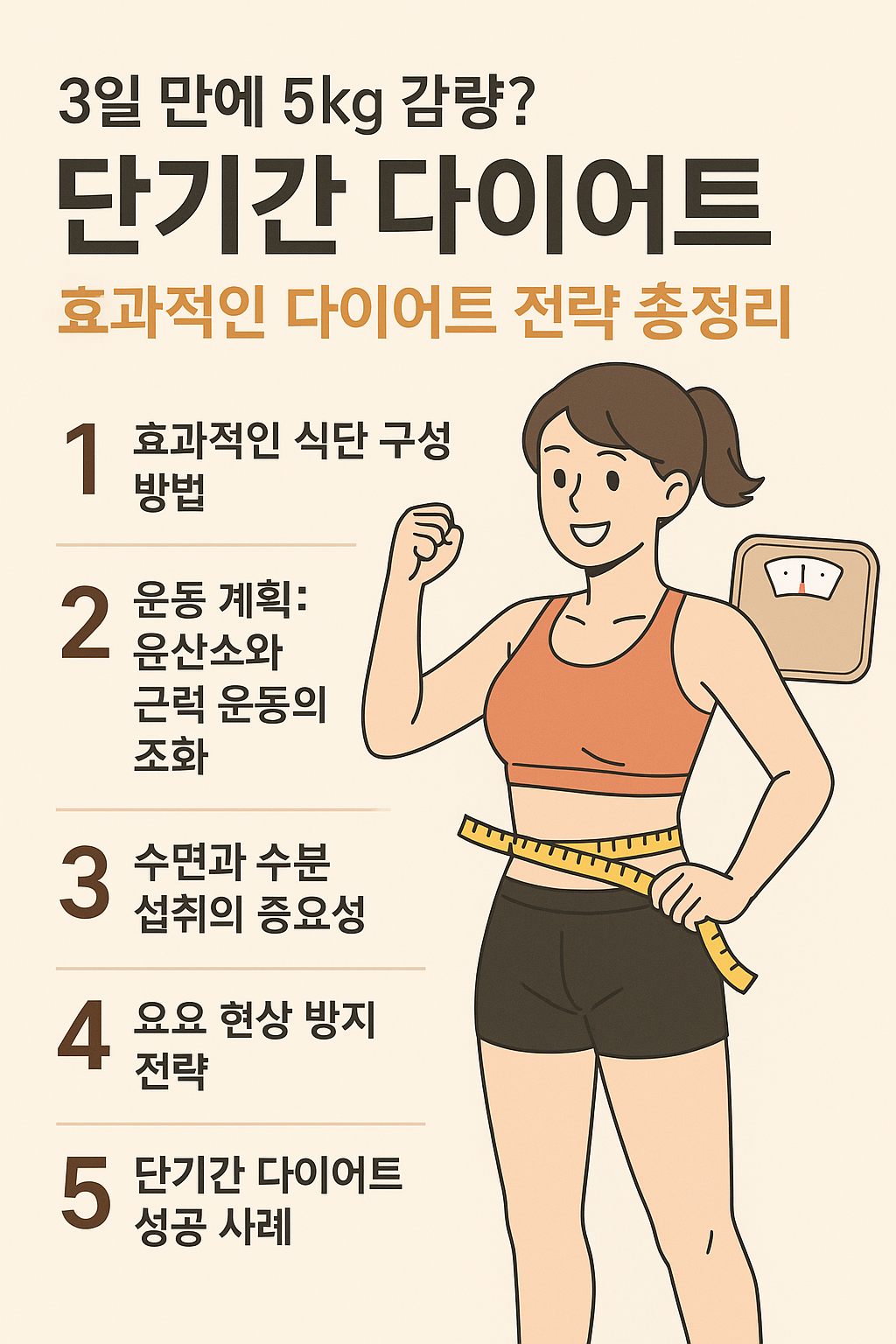 단기간 다이어트