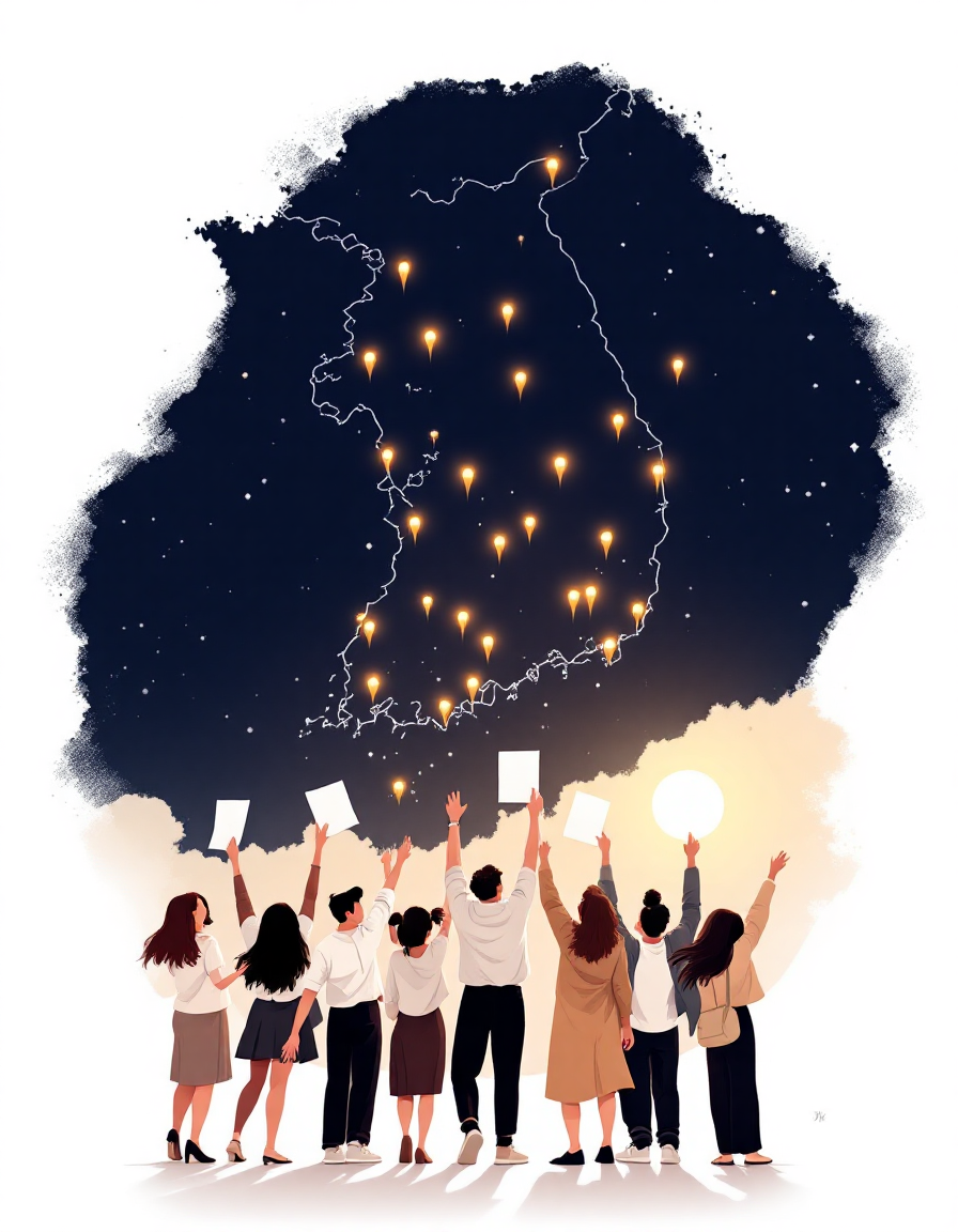 지구가 청년들로 빛나고 있다