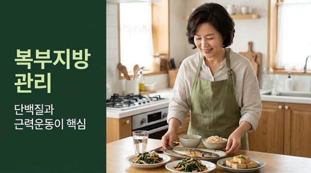 갱년기 체중 복부지방 관리