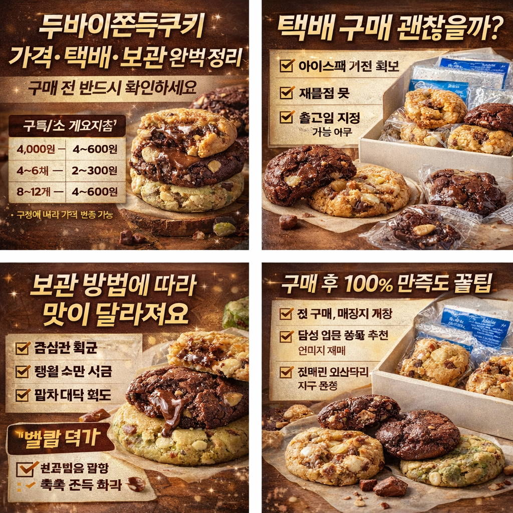 두바이쫀득쿠키란? 요즘 난리 난 이유 총정리｜반드시 먹어봐야 할 디저트