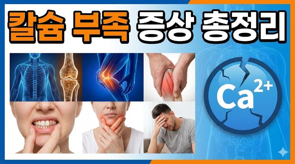 칼슘 부족 증상 총정리