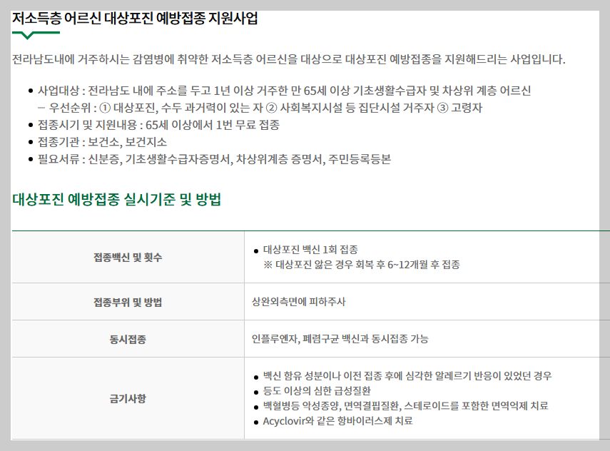 함평군 대상포진