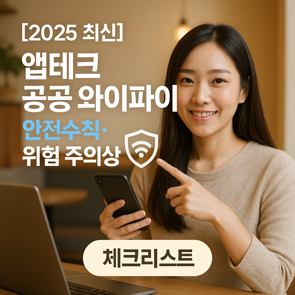 [2025 최신] 앱테크 공공 와이파이 ｜ 안전수칙&middot;위험 주의사항