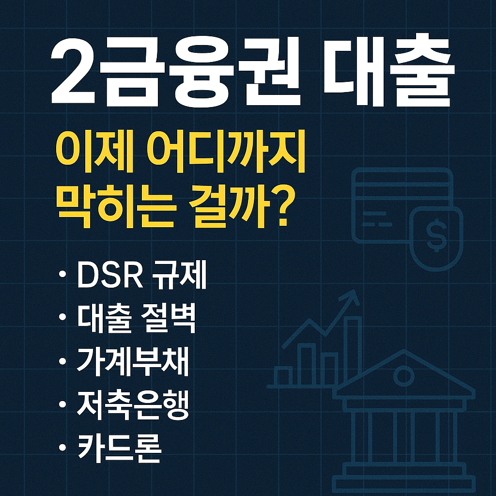 금융규제 강화에 따른 2금융권 대출의 현실과 규제 역효과