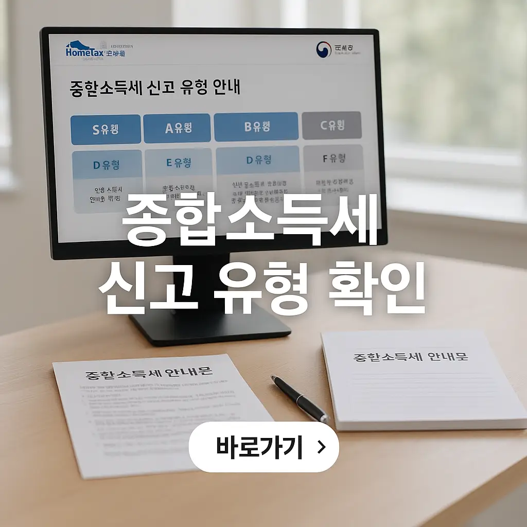 종합소득세 신고 유형 확인 방법, 신고 유형 종류