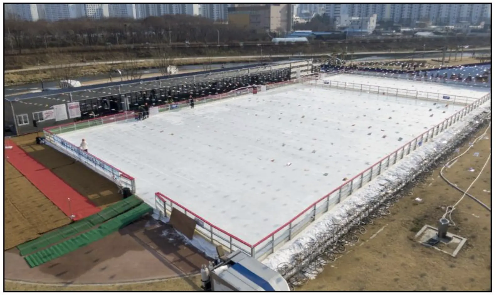 대구 팔거천 야외스케이트장