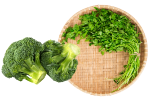 지방간에좋은음식-브로콜리&amp;#44;미나리