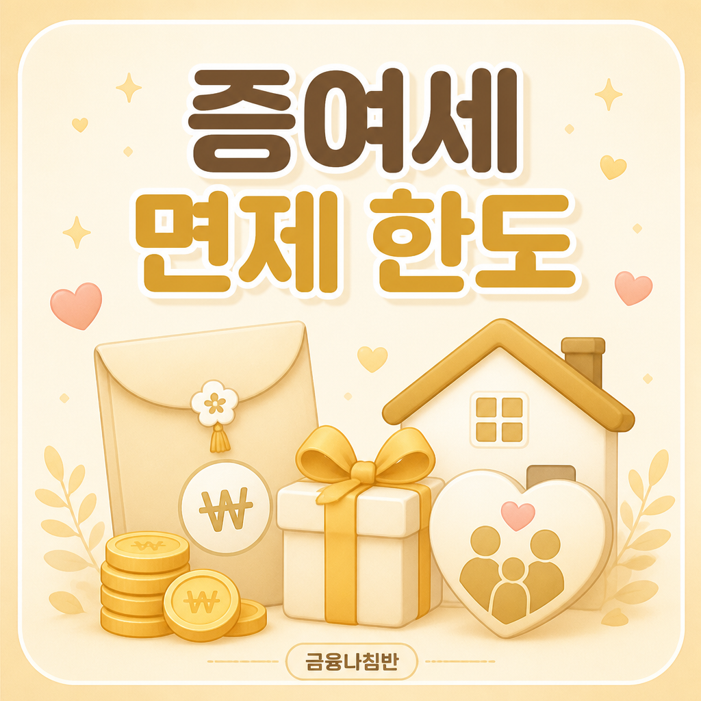 증여세 면제 한도