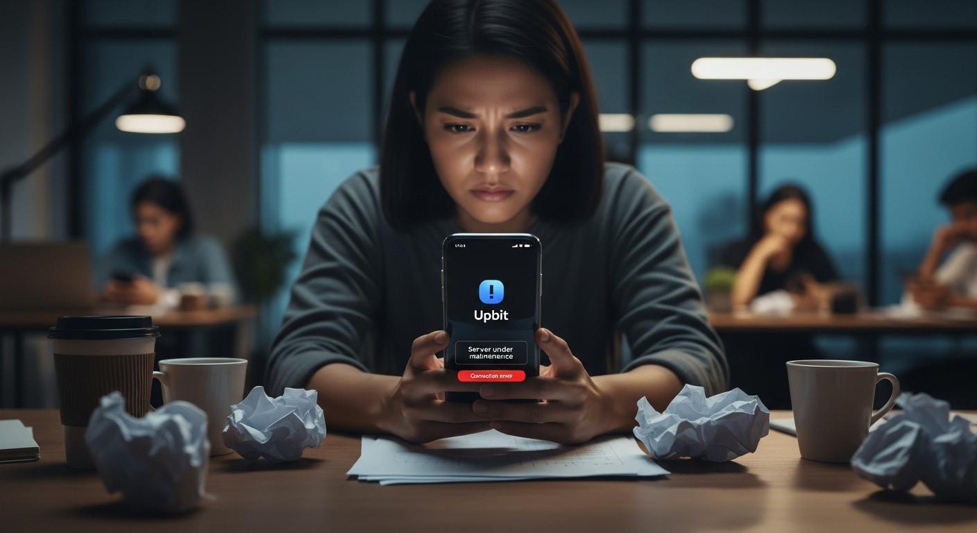 업비트 서버 다운