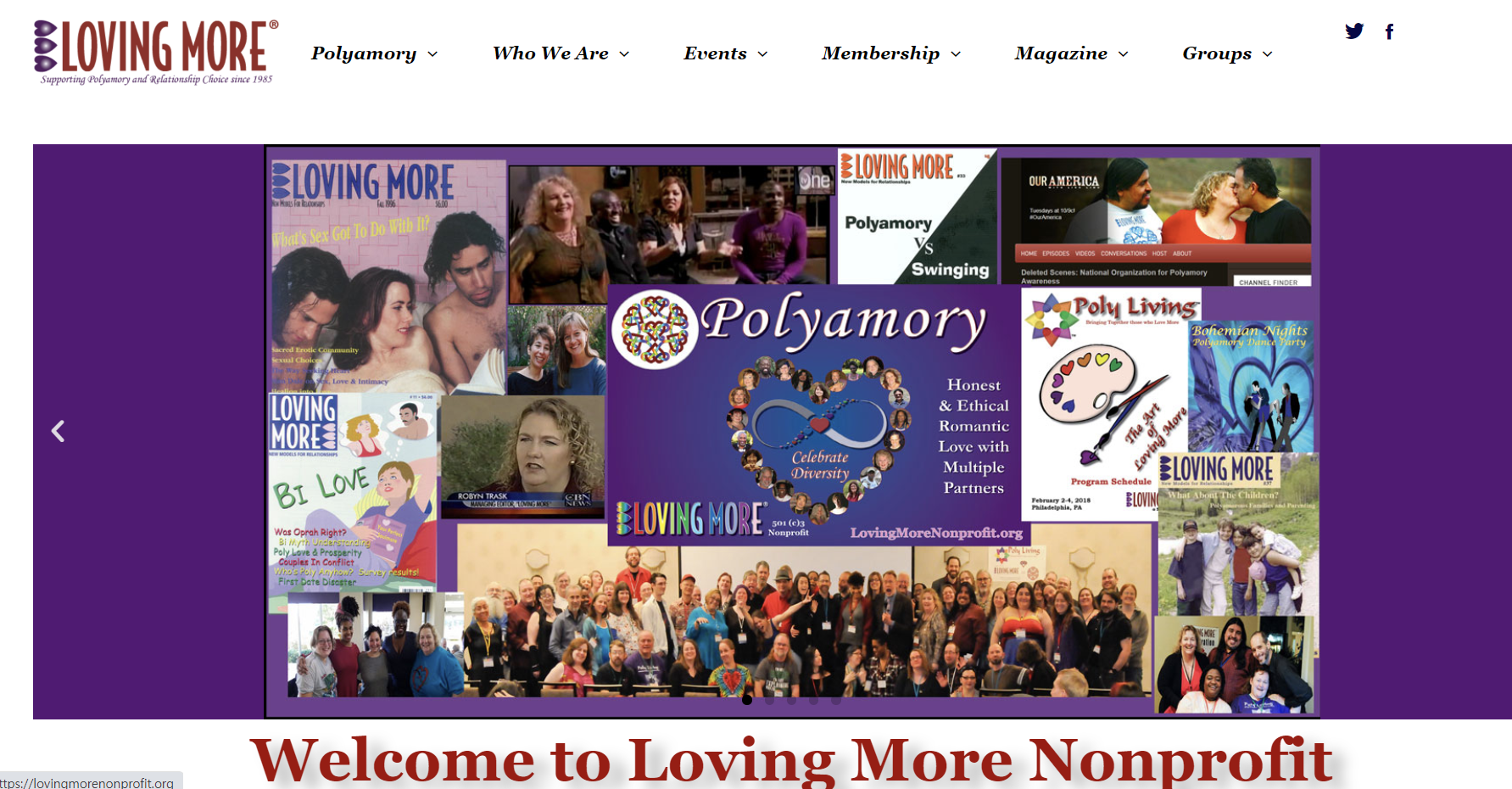 러빙모어는 폴리아모리 지지단체이다.