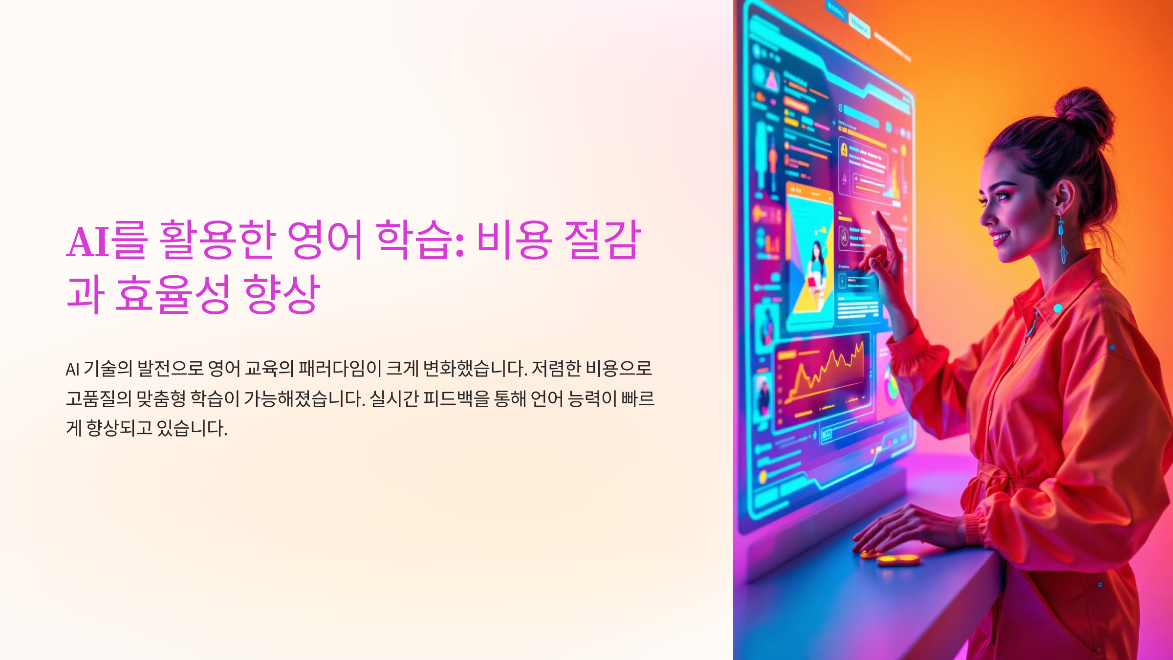 영어 교육비 절약 가능한 AI 학습법