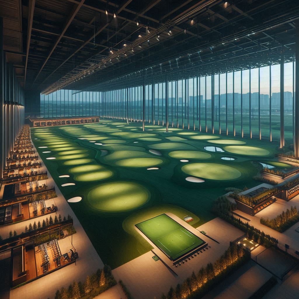 실외골프연습장 배경
