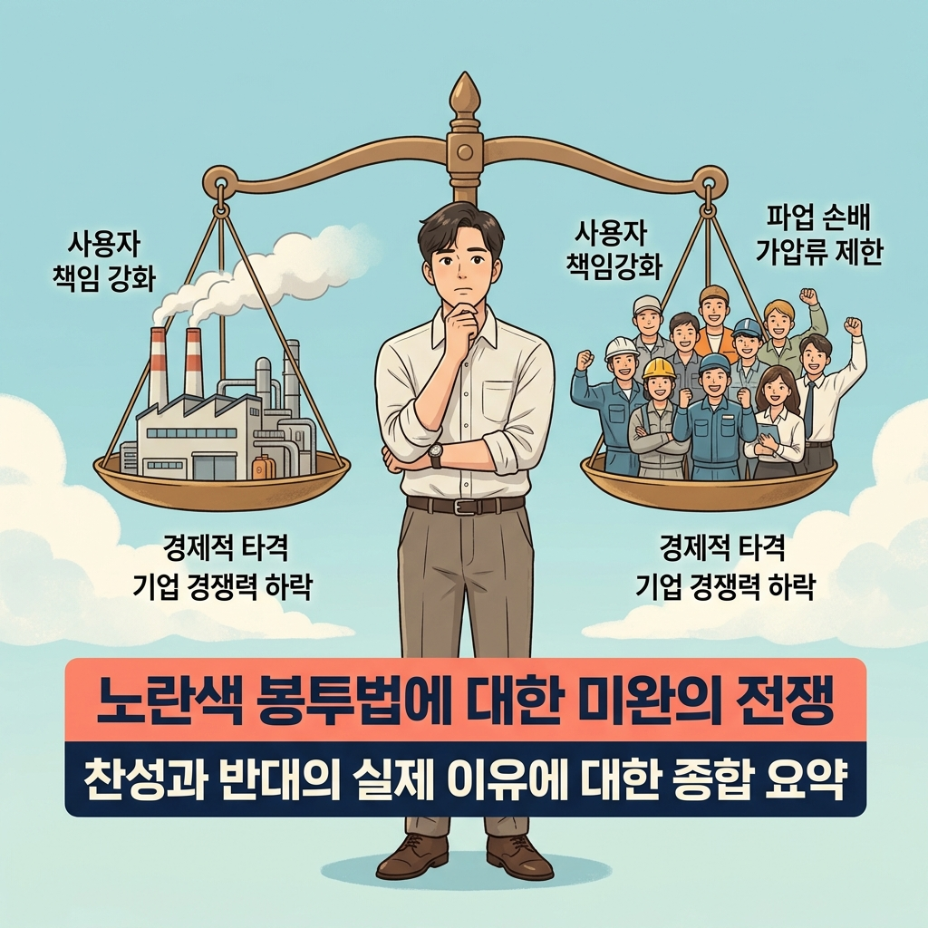 노란봉투법 찬성 반대 쟁점 기업 노동자 영향 분석