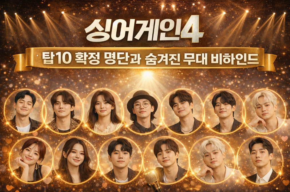 싱어게인4 탑10 최종 명단 공개, 숨겨진 무대 비하인드까지!