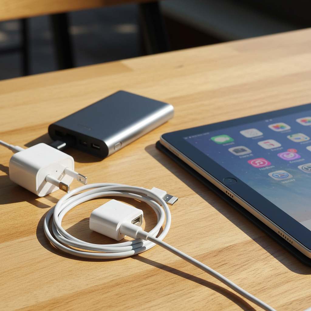 장시간 비행용 꿀템 충전 케이블 및 어댑터 휴대용 보조배터리 태블릿 PC