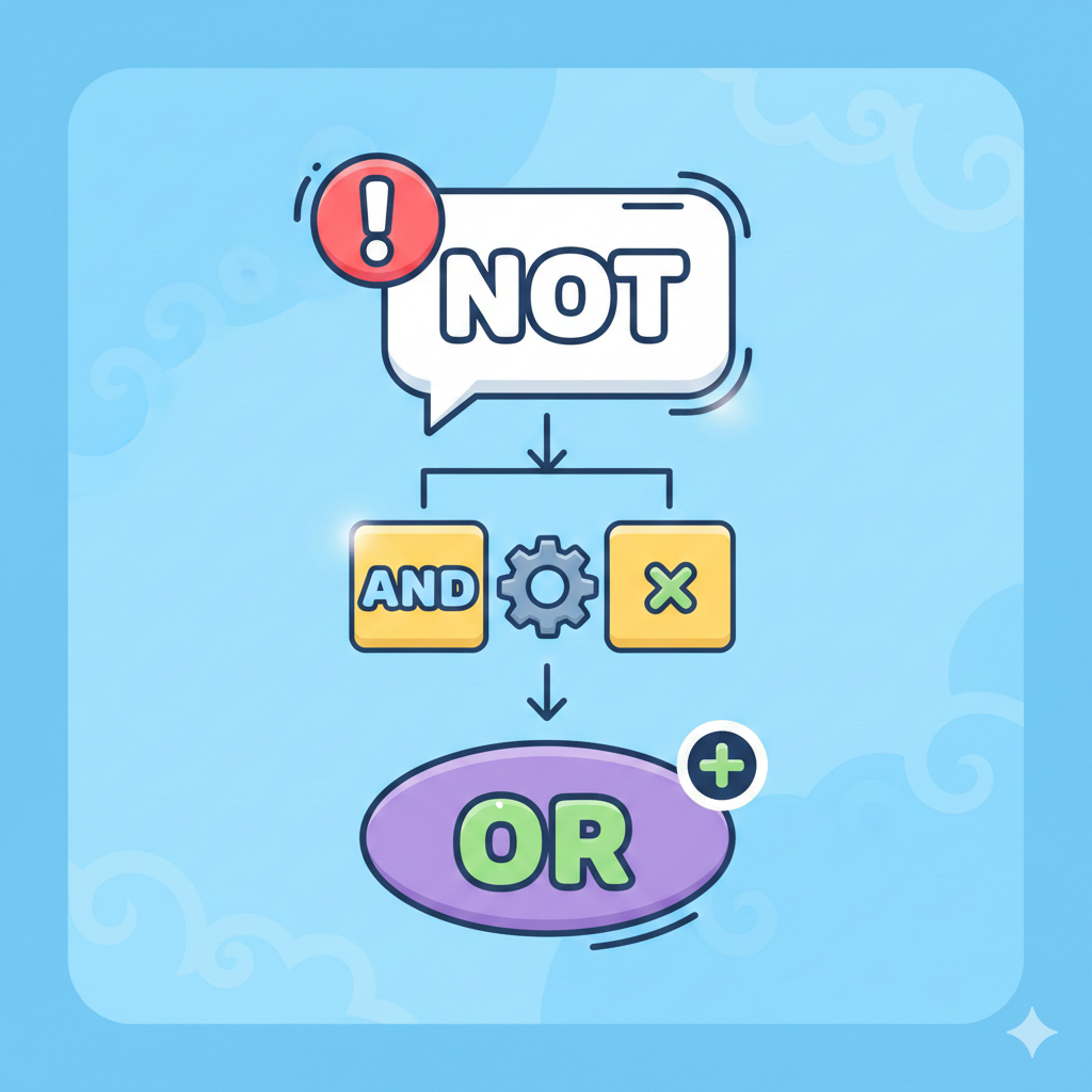 논리 연산자 and, or, not