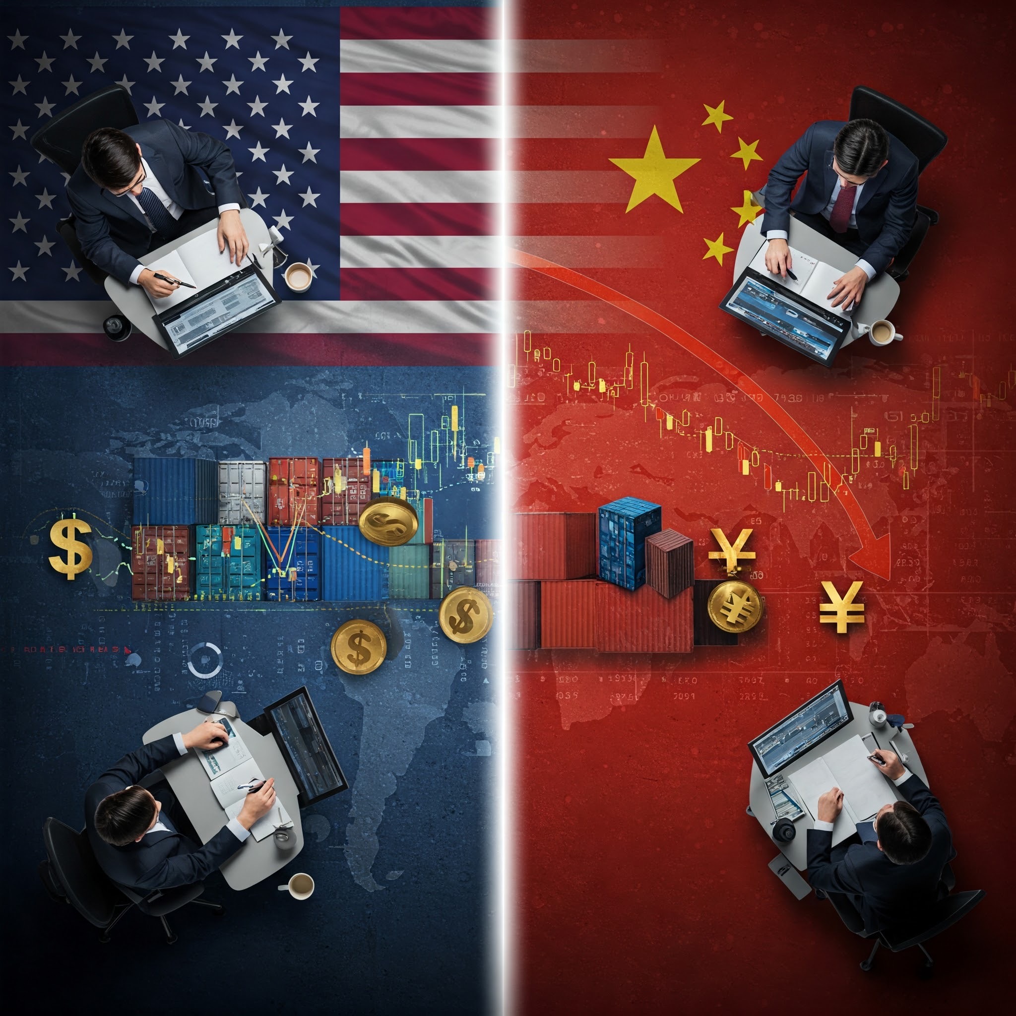 나라별 무역 담당자의 일하는 모습