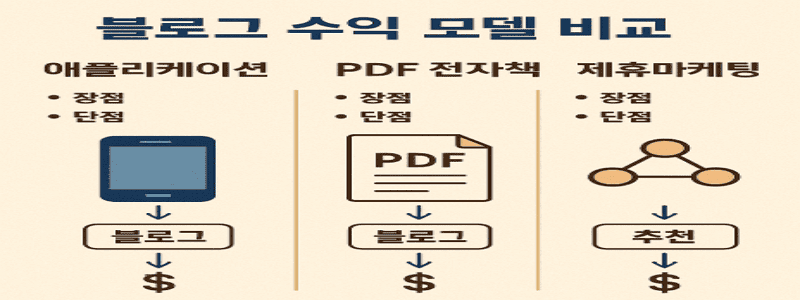 애드센스 외 수익모델 종류 비교 관련 사진